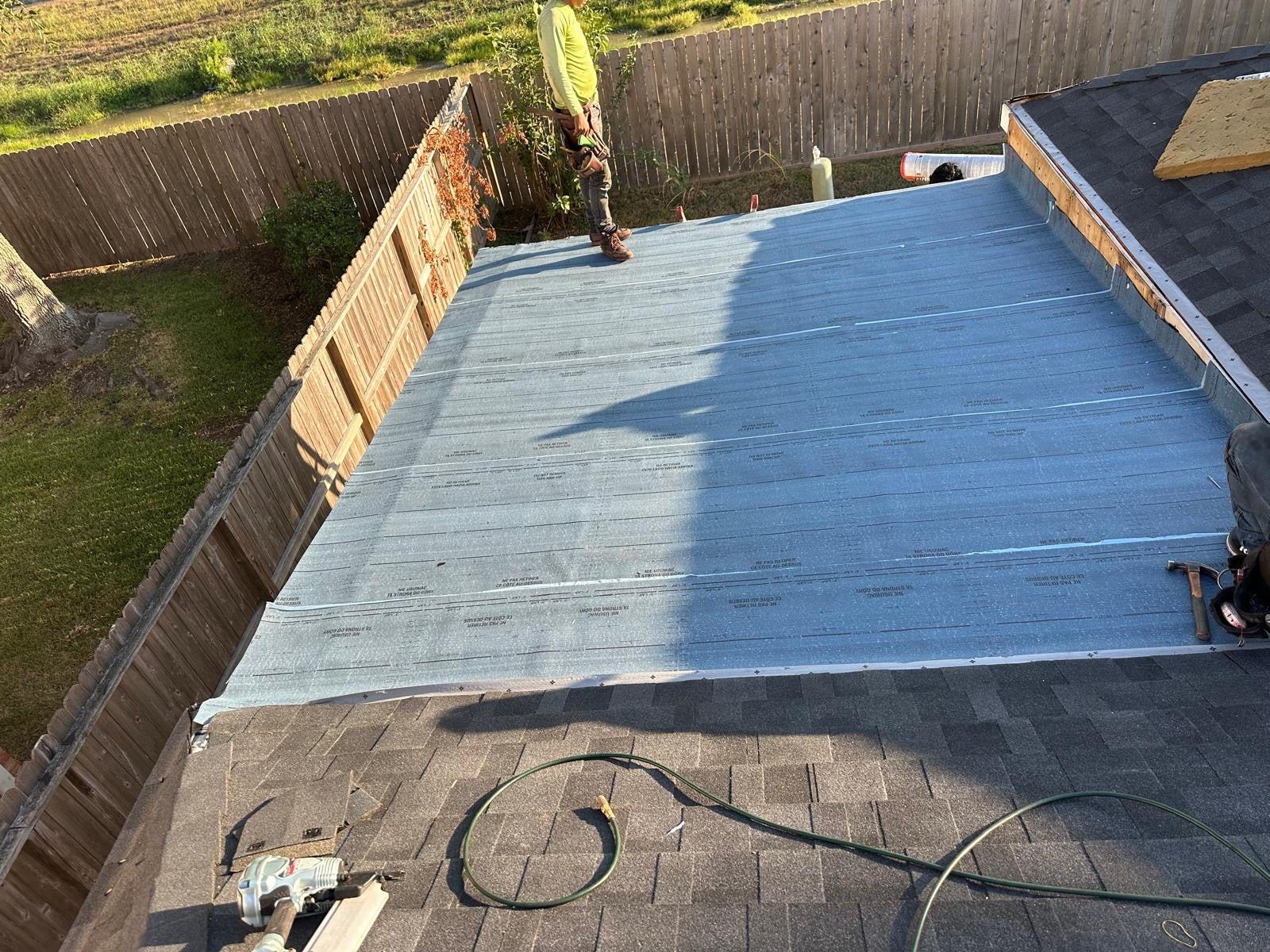 Flat Roof replacement before and After