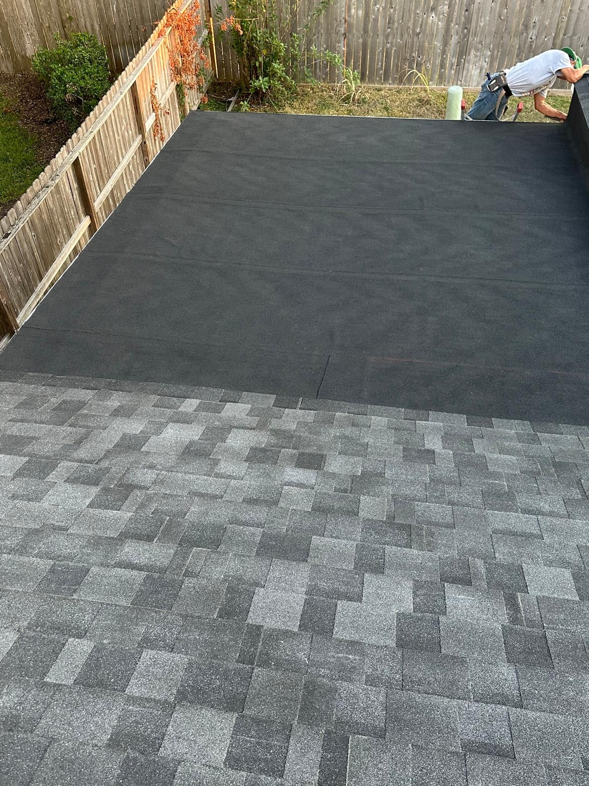 Flat Roof replacement before and After
