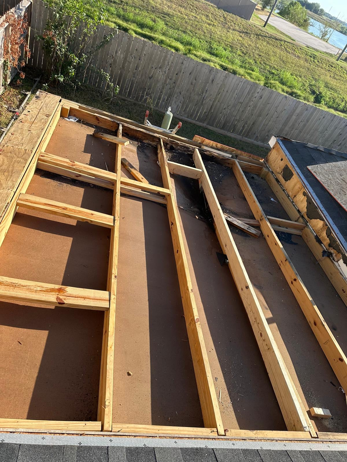 Flat Roof replacement before and After